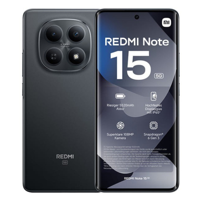 Xiaomi Redmi Note 15 5G (Chính Hãng) Chip Snapdragon 6 Gen 3, màn hình AMOLED 6.77